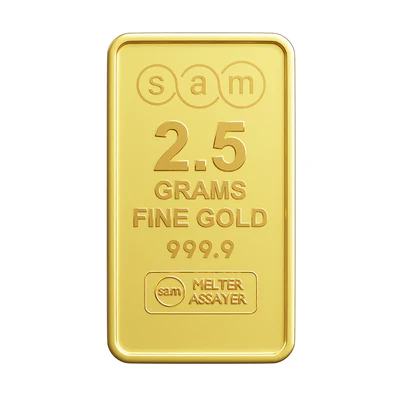 Gold 2.5 Grams Ingot - SAM