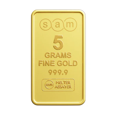 Gold 5 Grams Ingot - SAM