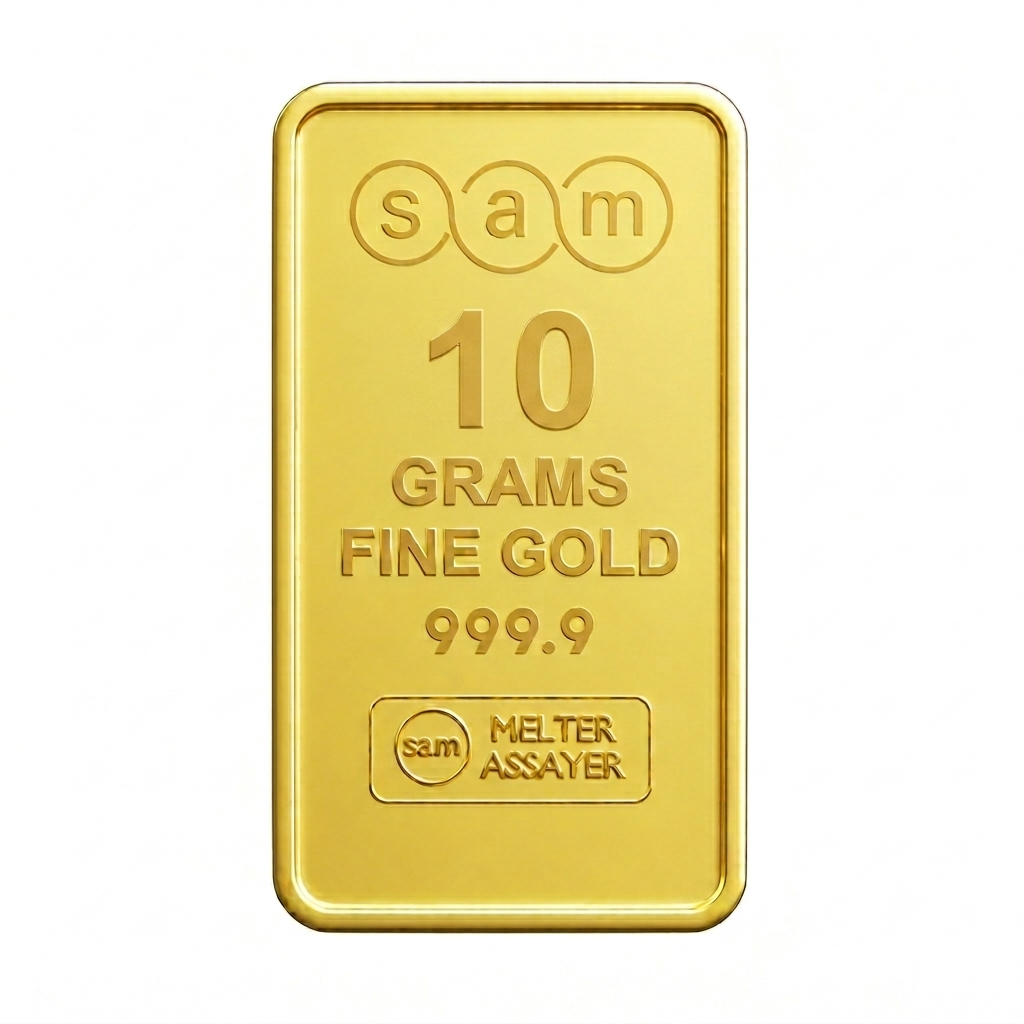 Gold 10 Grams Ingot - SAM