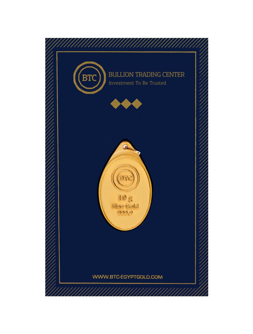 10 gram oval bar ( Wearable Collection ) 24K BTC