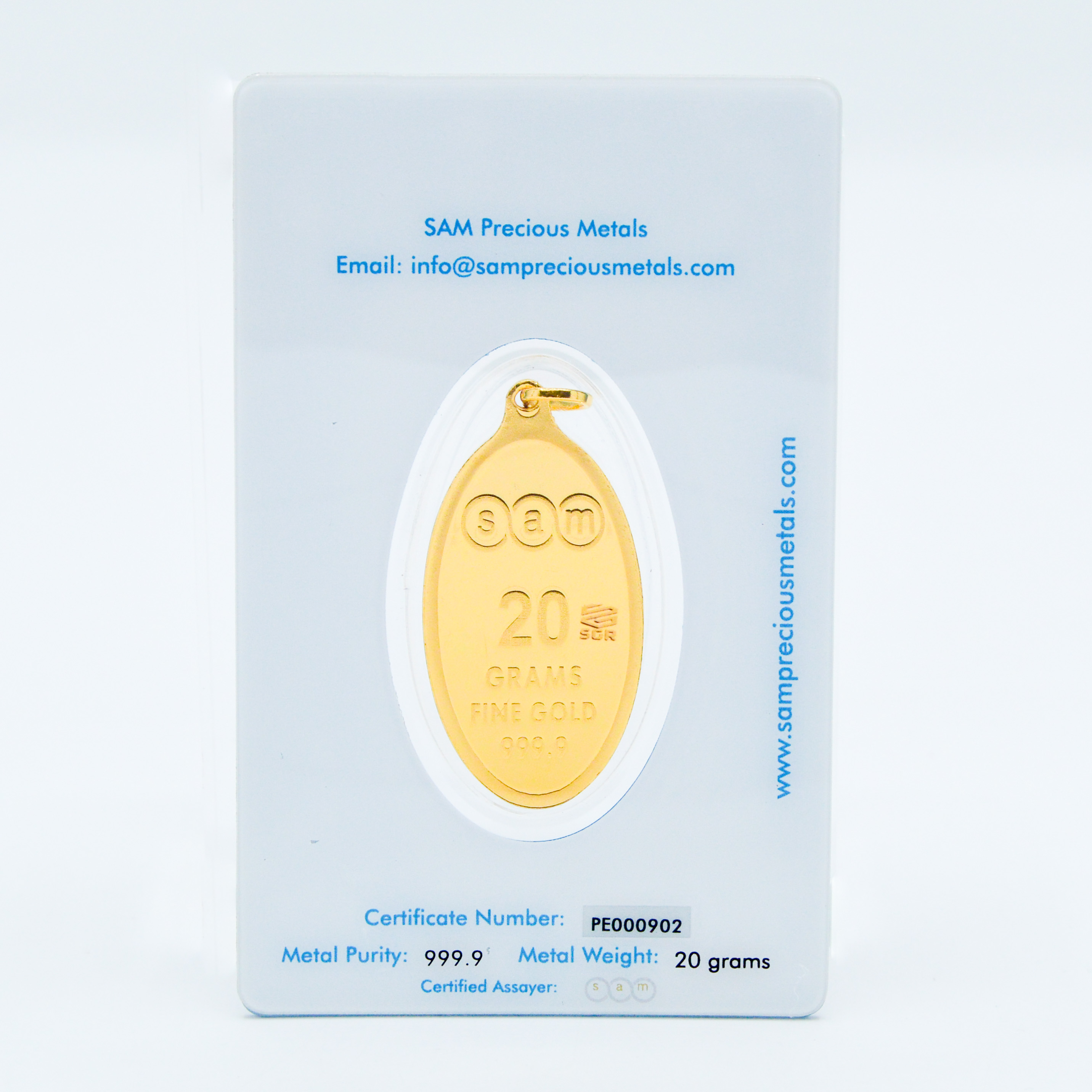 20 Gram Gold Bullion 24 K (Wearable Collection) - SAM