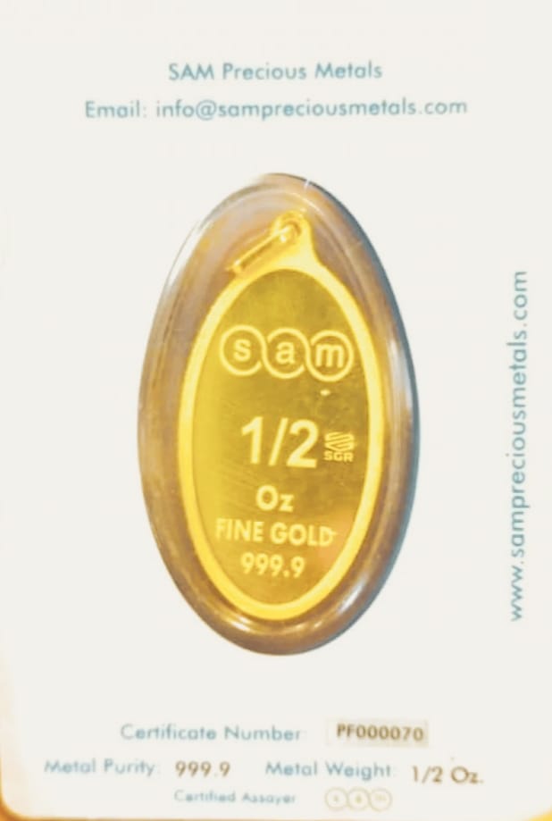 15.55 Gram Gold Bullion 24 K (Wearable Collection) - SAM