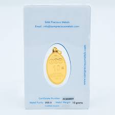 10 Gram Gold Bullion 24 K (Wearable Collection) - SAM